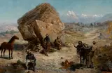 John Willard Clawson, Miner's surprise, oil on canvas