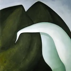 Henrietta Shore, Waterfall, circa 1922, oil on canvas
