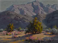 Approaching shadows by Paul Grimm, oil on canvas, sold Apr 2015