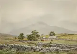 Frank Egginton, The Mourne Mountains; A Connemara cottage (a pair)