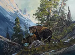 Werner Plangg, Rambling along, oil on canvas