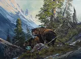 Werner Plangg, Rambling along, oil on canvas