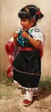 Ray Swanson, A Hopi child with a turquoise necklace