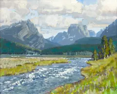 Wayne E. Wolfe, Square Top, oil on board