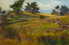 Blessing LeMohn, Ranch Country, oil on canvas