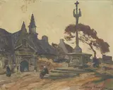 Jules Eugene Pages, A roadside marker in Normandy village