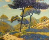 Henry Lovins, Sentinels of Torrey Pines, oil on canvas