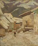Harry Lachman, Gessanay, Switzerland, oil on canvas