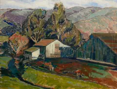 Walter Samuel Sutter, California Farm Scene, oil on canvas