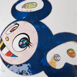 And Then x6 (Marine Blue: The Superflat Method) by Takashi Murakami, 2013, Offset lithograph in colors on wove paper, sold Feb 2015