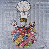 Me and the Mr. Dobs by Takashi Murakami, 2013, Offset lithograph in colors on wove paper, sold Feb 2015