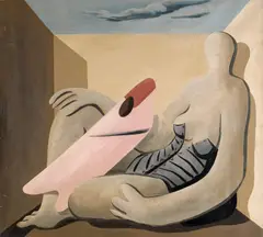 Reclining figure by Charles Howard, oil on canvas, sold May 2015
