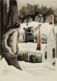 Charles E. Burchfield, Snow Covered Cottage