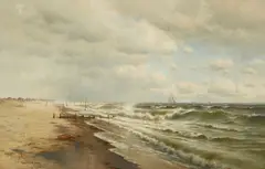 Francis A. Silva, Monmouth Beach, New Jersey, oil on canvas
