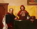 Elihu Vedder, The Knight's Signature