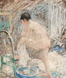 Robert Spencer, Woman at the bath, 1913, oil on canvas