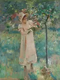 Theodore Robinson, The Plum Tree, circa 1890-96, oil on canvas