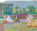 Theodore Earl Butler, Farmhouses in Autumn, Giverny