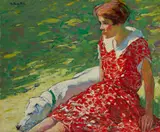 Gertrude Fiske, Dorcas, oil on canvas