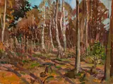 Thomas, View of Algonquin Park, circa 1915, oil on board