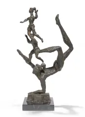 Handstand by Chaim Gross, 1959, bronze with brown patina, offered May 2015