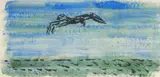 Milton Avery, Gull Over Sea, watercolor on paper