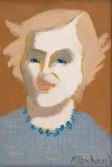 Milton Avery, Blonde, oil on board