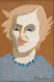 Milton Avery, Blonde, oil on board
