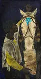 Joseph Hirsch, Man and Beast, oil on canvas