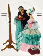 Norman Rockwell, Girl Choosing Hat, 1931, oil on canvas