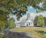 Robert Strong Woodward, Going to church, oil on canvas