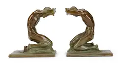 Isidore Konti, Kneeling Men: A Pair of Bookends