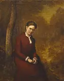 Ralph Albert Blakelock, Portrait of Cora Bailey (Mrs. Ralph Blakelock), circa 1876, oil on canvas