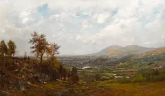 Panoramic Landscape by Edward Gay, oil on canvas, sold Dec 2013