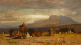 Samuel Colman, Arab Encampment, oil on canvas