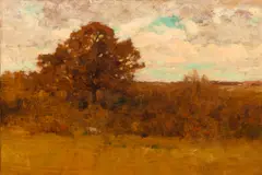 Landscape, South Dartmouth, Massachusetts by Dwight William Tryon, oil on panel, sold Dec 2013