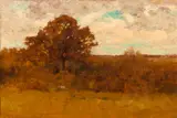 Dwight William Tryon, Landscape, South Dartmouth, Massachusetts, oil on panel