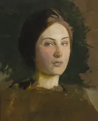 Abbott Handerson Thayer, Portrait of the Artist's Daughter, circa 1905, oil on canvas