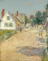 Childe Hassam, East Gloucester, End of the Trolley Line, oil on canvas