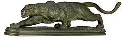Alexander Phimister Proctor, Stalking Panther, bronze with greenish-brown patina