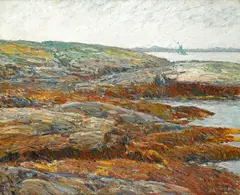 Childe Hassam, Land's End, Coast of Maine, circa 1900, oil on canvas