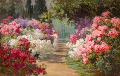 Abbott Fuller Graves, In bloom, oil on canvas