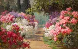 Abbott Fuller Graves, In bloom, oil on canvas