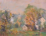 Arthur Clifton Goodwin, Queensborough Bridge & Country House: A Double-Sided Work