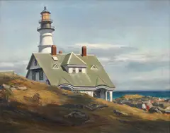Andrew Winter, Portland Head Light, oil on canvas