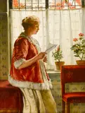 Walter MacEwen, The Letter, circa 1885, oil on canvas