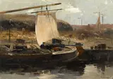 Charles P. Gruppé, The Canal Boat, Holland