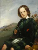 Scottish School, A Highland lad, oil on canvas