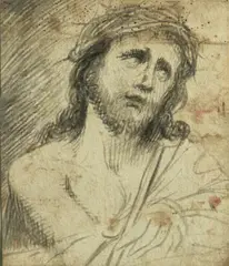 Various Artists, Ecce Homo; Virgin and Child; Three figures (a group of three), first, charcoal; second, pencil; third, red chalk