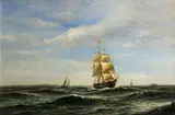 Walter Lofthouse Dean, Outward bound, 1879, oil on canvas